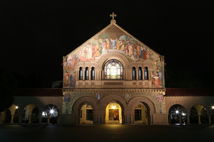 121129 Pac-12 Fri SA-033.JPG - Nov 29, 2012; Stanford, CA, USA; General view of Memorial Church on the quadrangle of Stanford campus prior to the 2012 Pac-12 championship at Stanford Stadium.